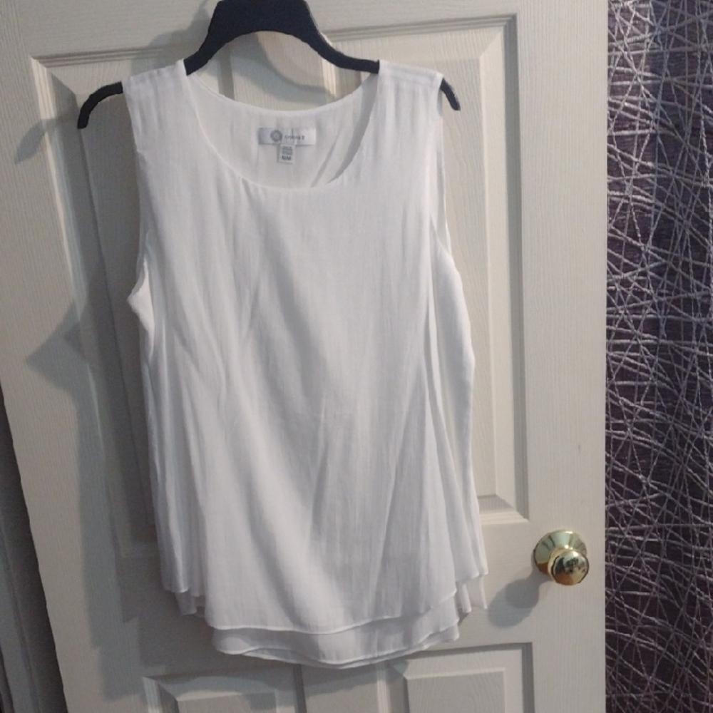 Christina Classic White Tank Top